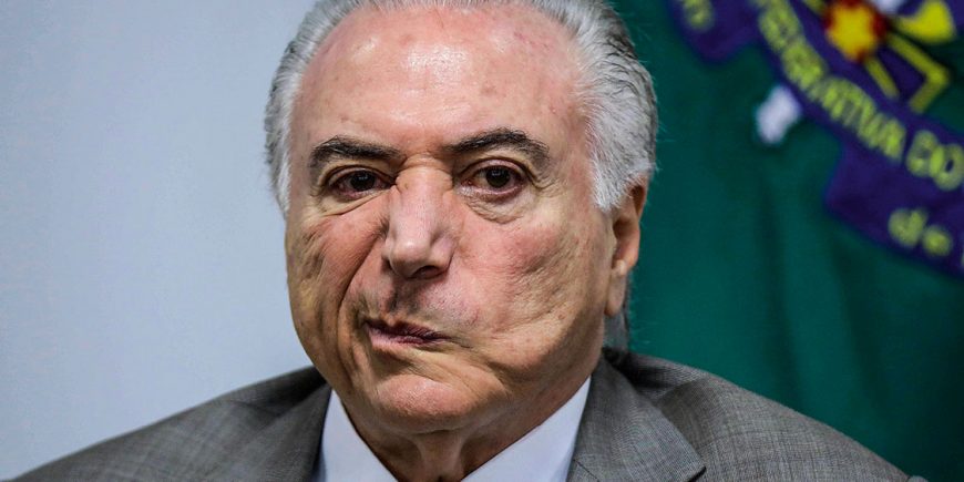 O governo de Michel Temer tem 82% de reprovação em pesquisa recente.